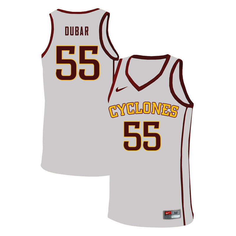 Men #55 Darlinstone Dubar Iowa State Cyclones College Basketball Jerseys Sale-White